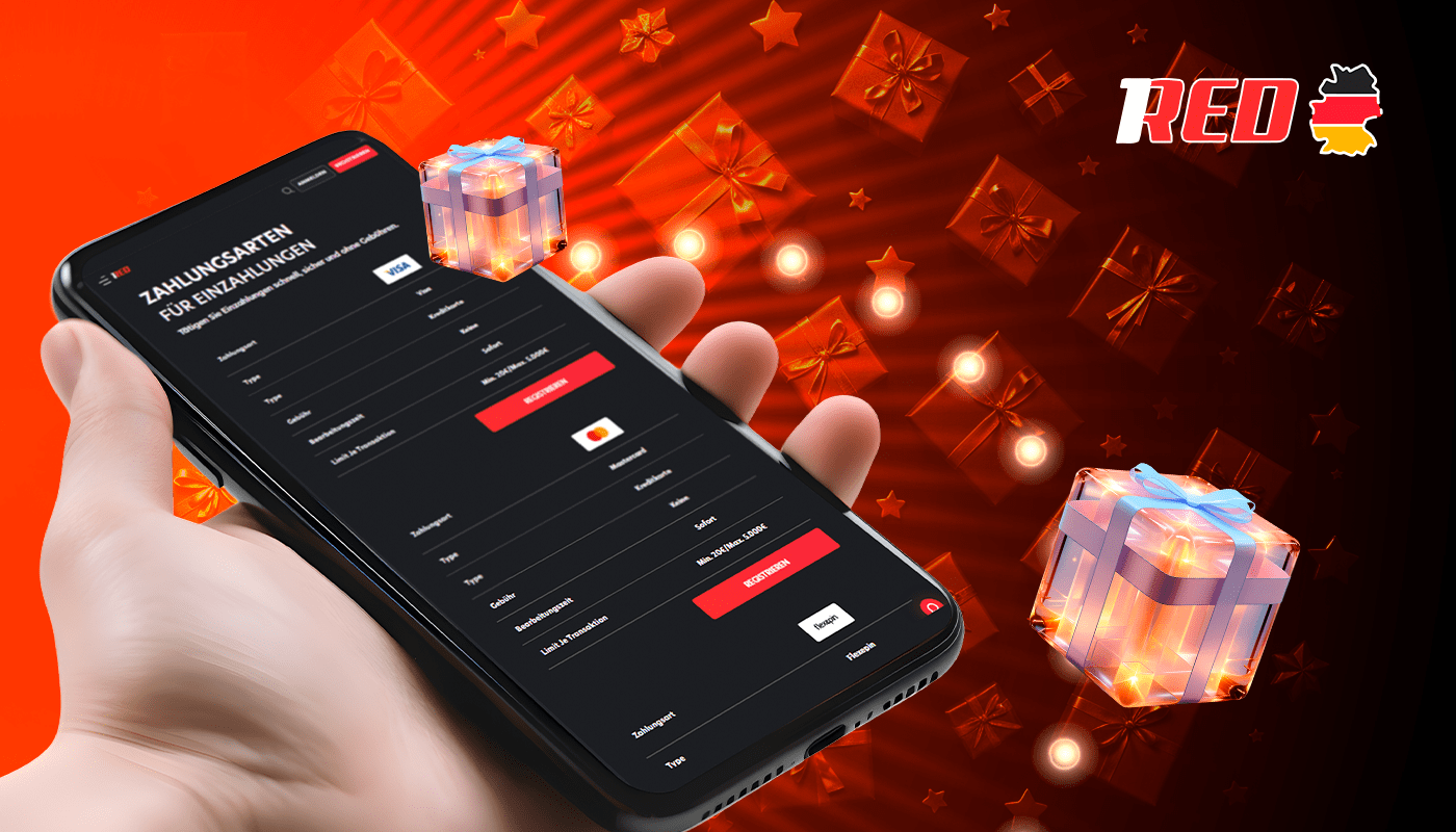 Nach der Registrierung können Sie den 1Red-Bonus nutzen